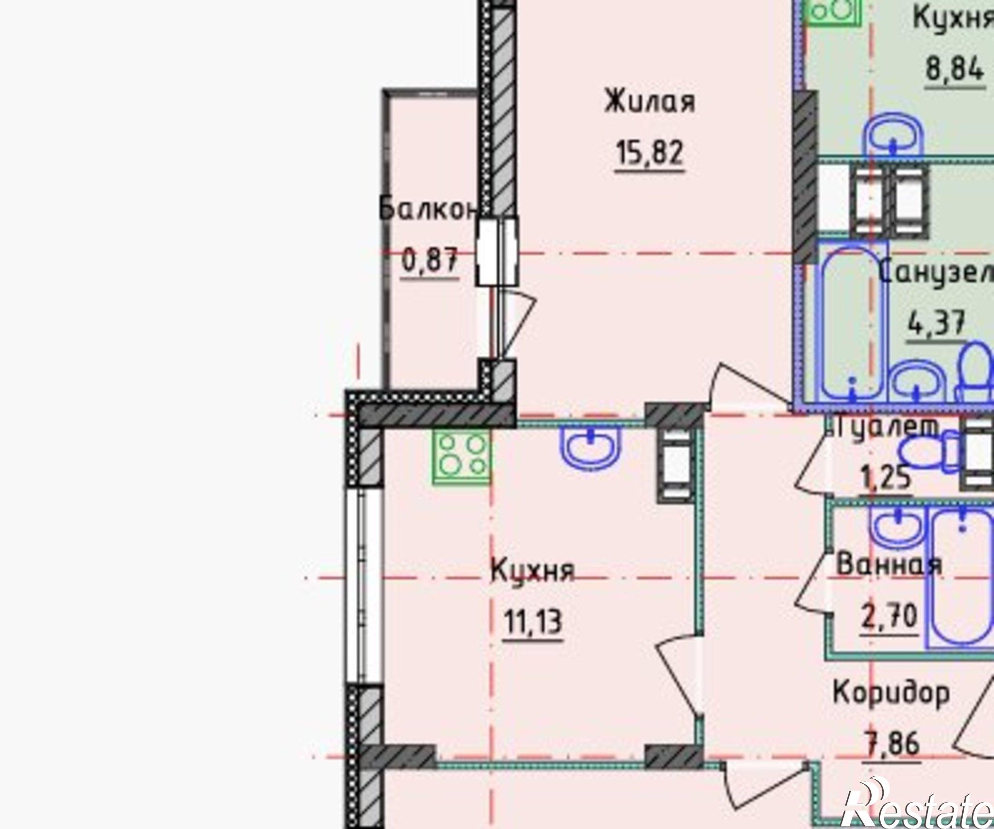 Купить квартиру за 4 480 000 рублей на Брагинская улица, 18 к3