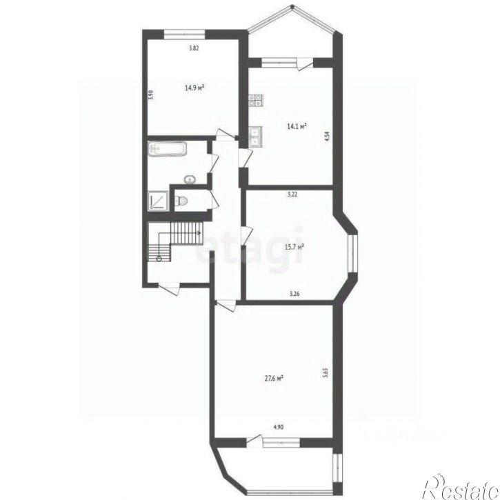 3-комн квартира Республиканская улица, 84 к2,  д. 84 к2