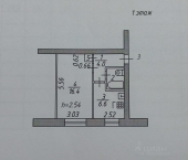 1-комн, 30кв м, этаж 1/5 Балтийская улица, 8А