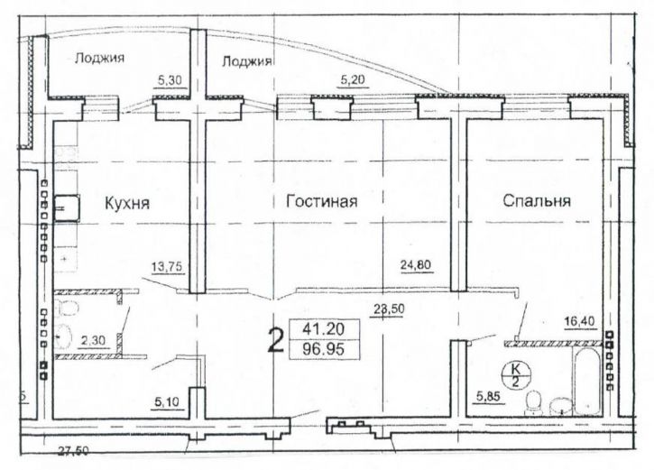 2-комн квартира Тургенева улица, д.15к2