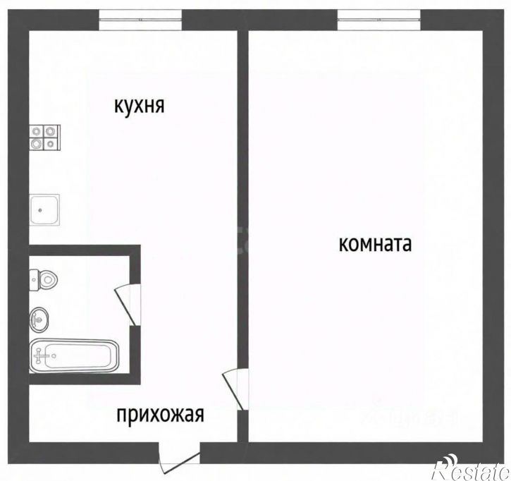 1-комн квартира Алмазная улица, 1 к3,  д. 1 к3