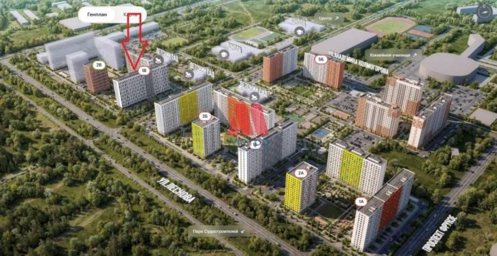 3-комн квартира в новом доме Академика Колмогорова улица, д.24к2