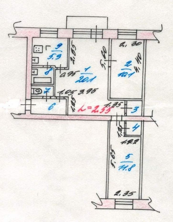 3-комн квартира Некрасова улица, д.86
