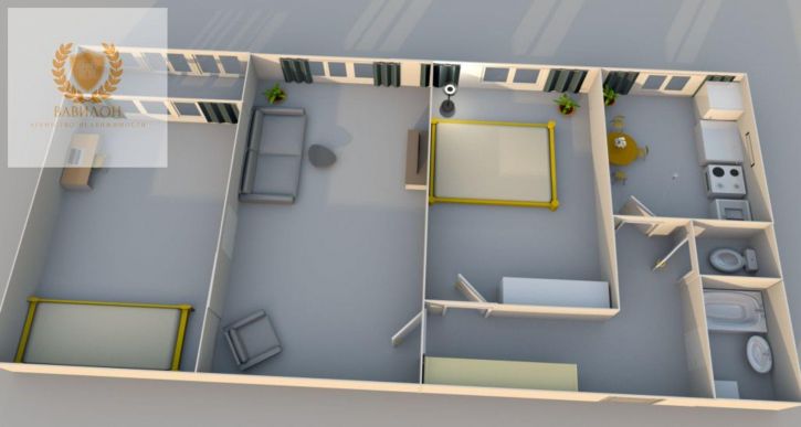 3-комн квартира Туманова ул, 4а