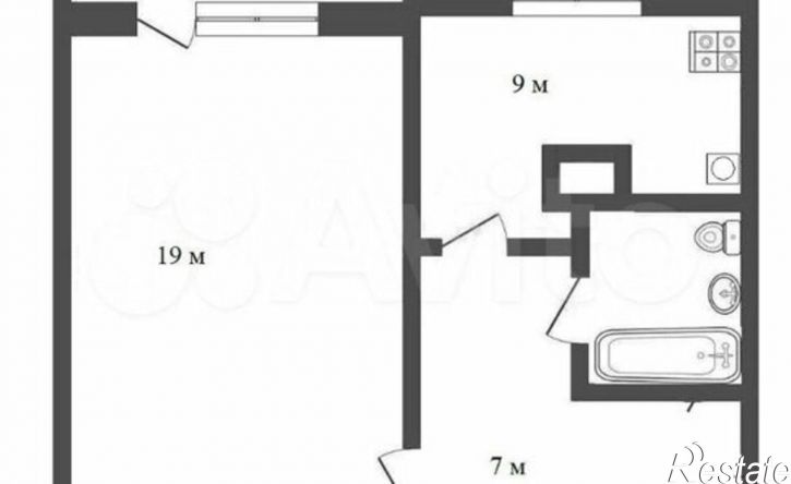 1-комн квартира улица Строителей, 21,  д. 21