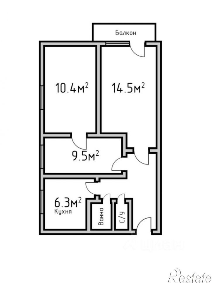 3-комн квартира улица Чкалова, 23А,  д. 23А
