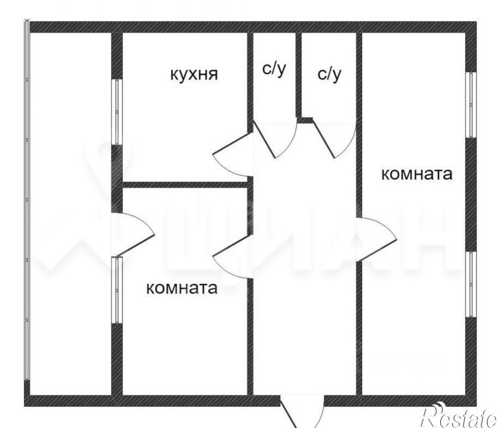 2-комн квартира Архангельский пр-д, 3,  д. 3