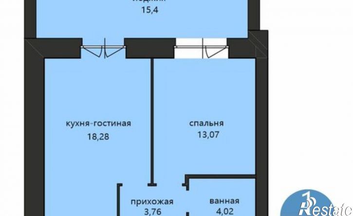 1-комн квартира в новом доме 1-я Приволжская улица, 4А,  д. 4А