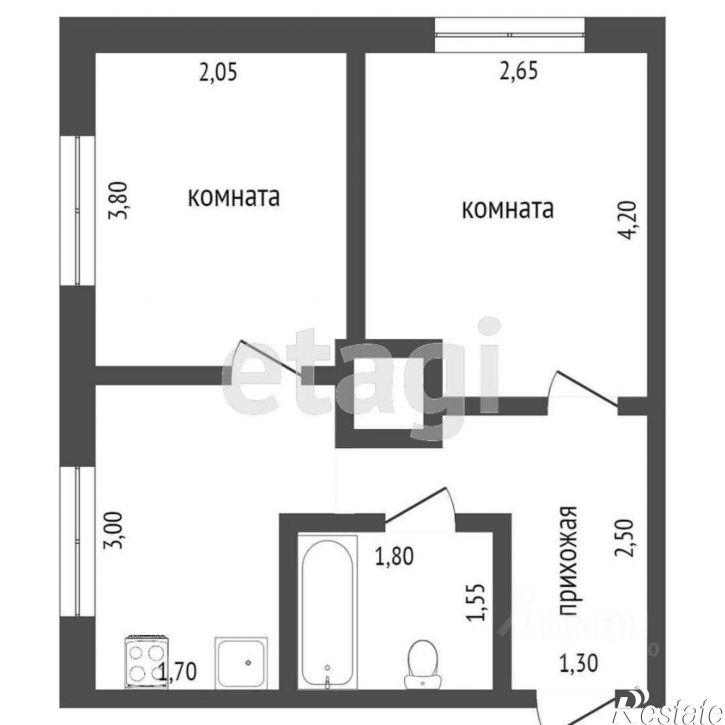 2-комн квартира Тормозное шоссе, 48,  д. 48