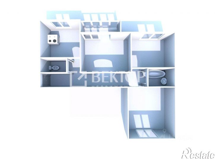 3-комн квартира пр-кт Авиаторов, 11,  д. 11