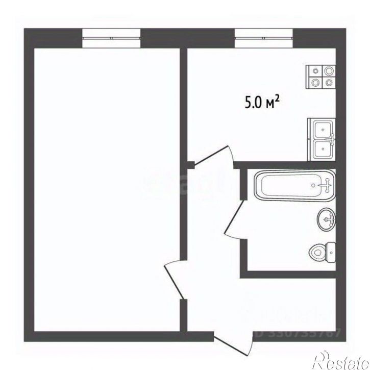 1-комн квартира ул Алмазная, 1 3,  д. 1 3,  к. 3