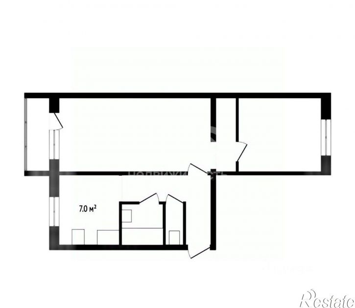 2-комн квартира пр-кт Дзержинского, 37,  д. 37