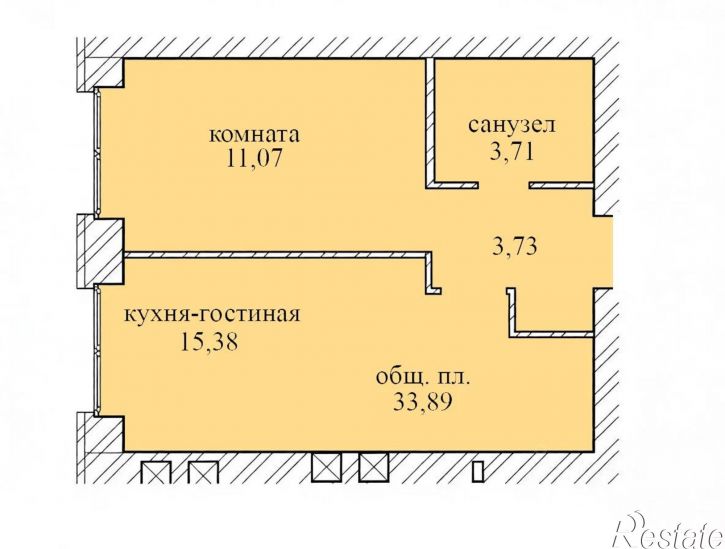 1-комн квартира Дзержинский, 2-й Брагинский проезд, 22