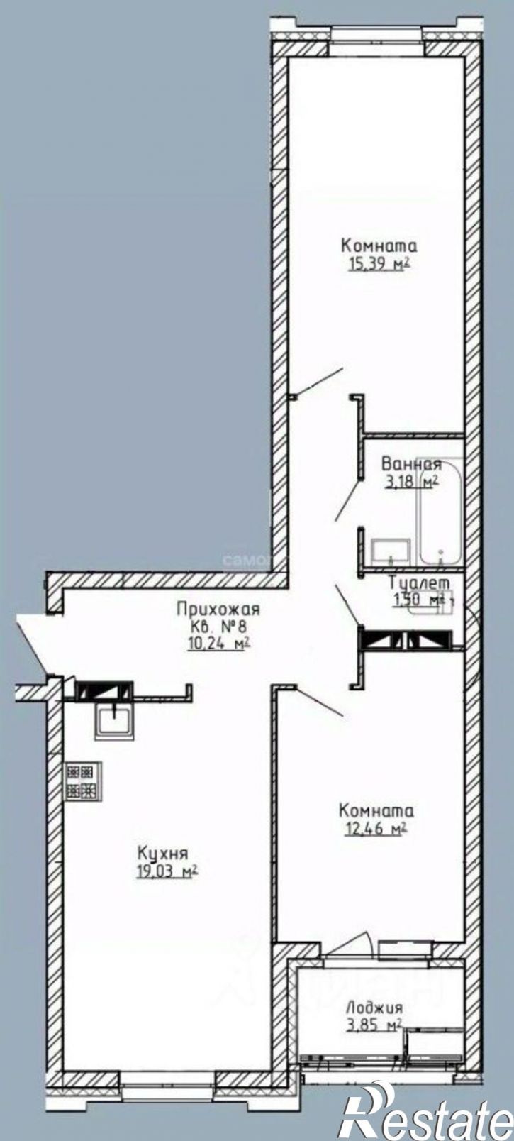 2-комн квартира Ярославль г., Дзержинский