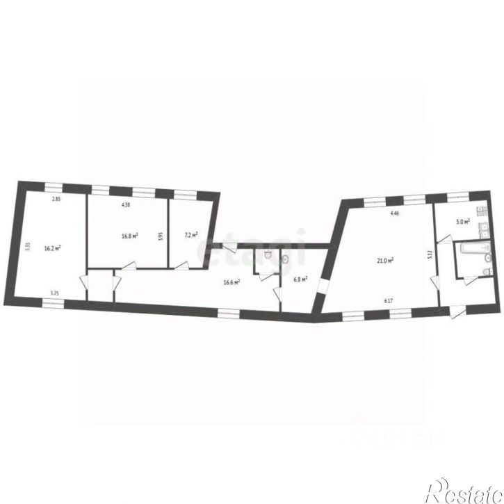 4-комн квартира пл Челюскинцев, 17а,  д. 17а