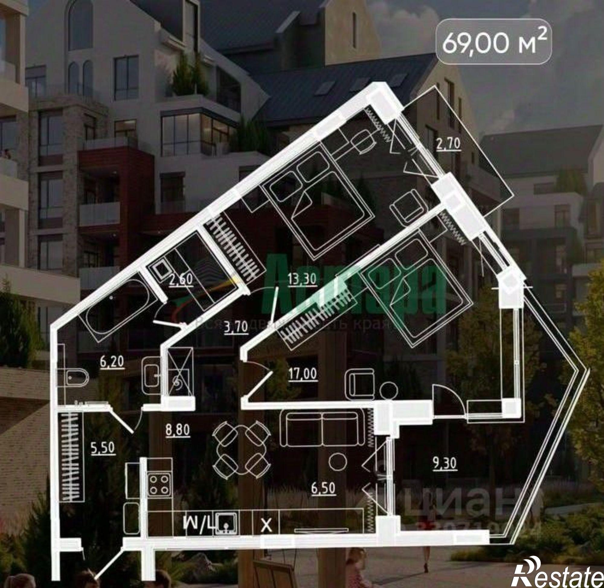 Купить квартиру за 12 489 000 рублей