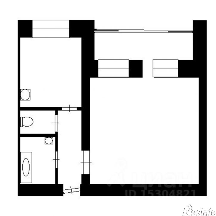 1-комн квартира Ленинградский пр-кт, 76/26,  д. 76/26