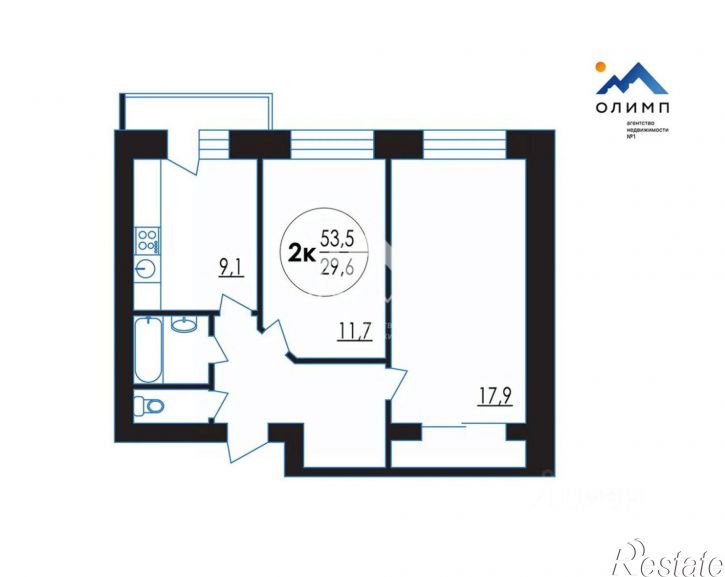 2-комн квартира ул Кавказская, 17,  д. 17