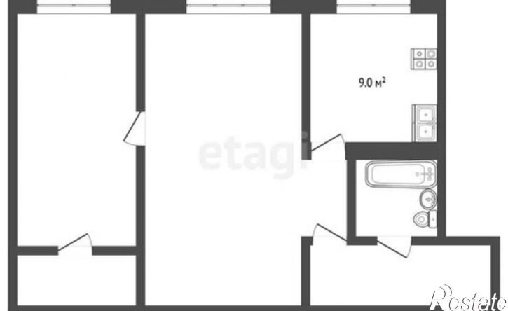 2-комн квартира пр-кт Дзержинского, 34,  д. 34