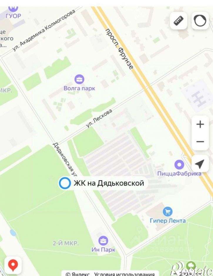 1-комн квартира в новом доме Дядьковская улица
