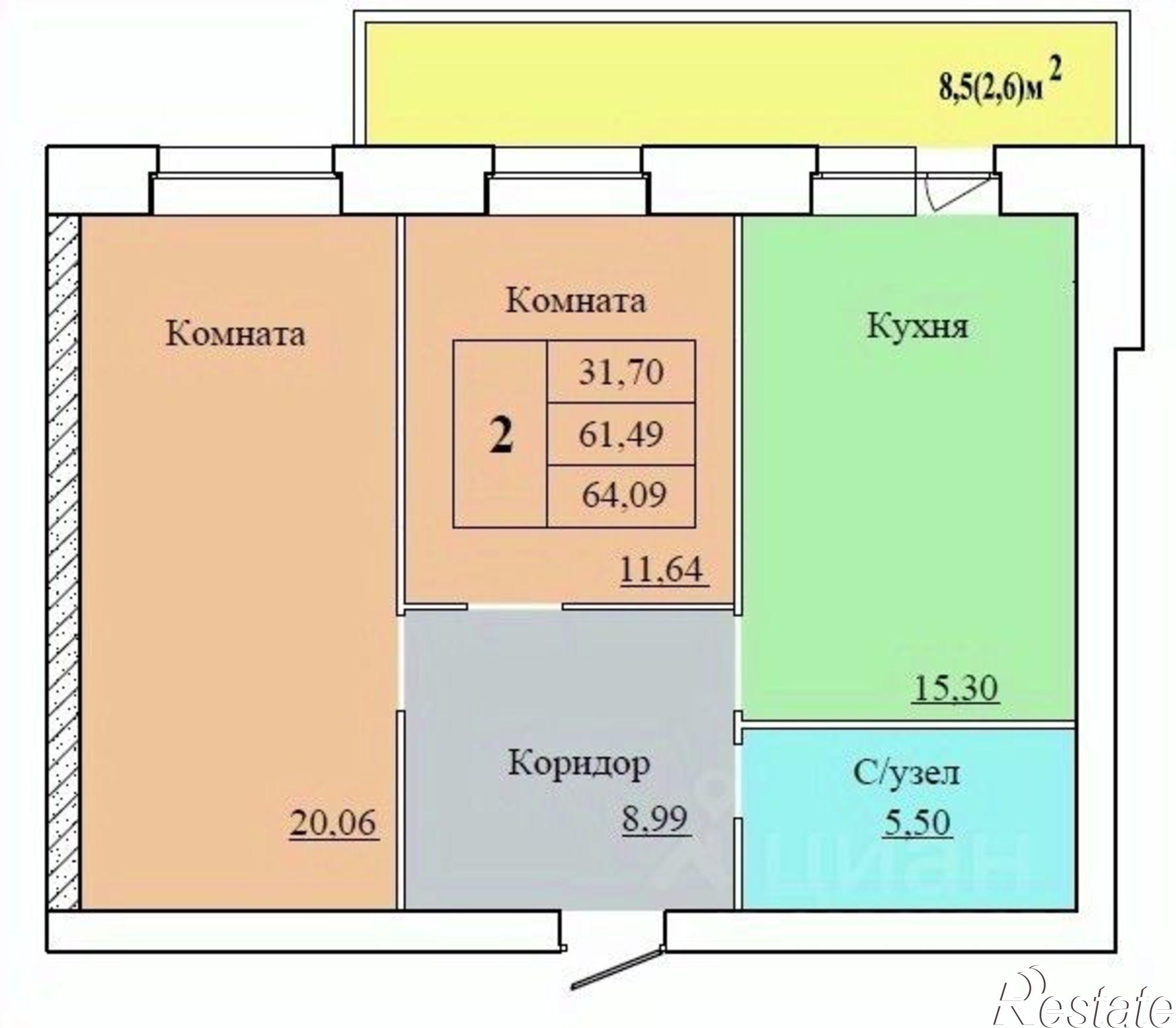 Купить квартиру за 9 164 870 рублей на ул Белинского, 17А