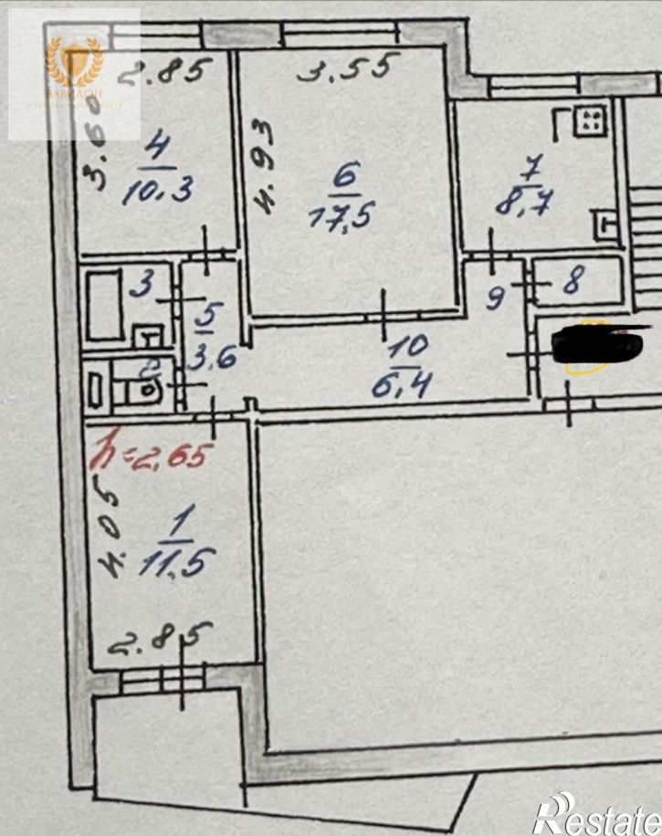 3-комн квартира Серго Орджоникидзе ул, 18к4