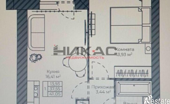 1-комн квартира поселок Нефтебаза, 152,  д. 152