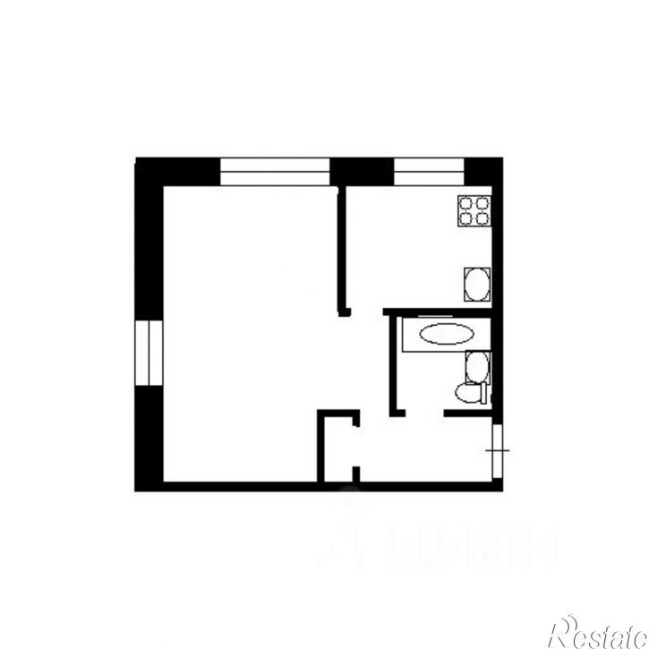 1-комн квартира ул Блюхера, 80,  д. 80