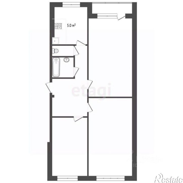 3-комн квартира ул Елены Колесовой, 62а,  д. 62а