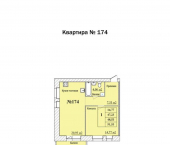1-комн, 48 кв м, этаж 2/8 поселок Парижская Коммуна, 8