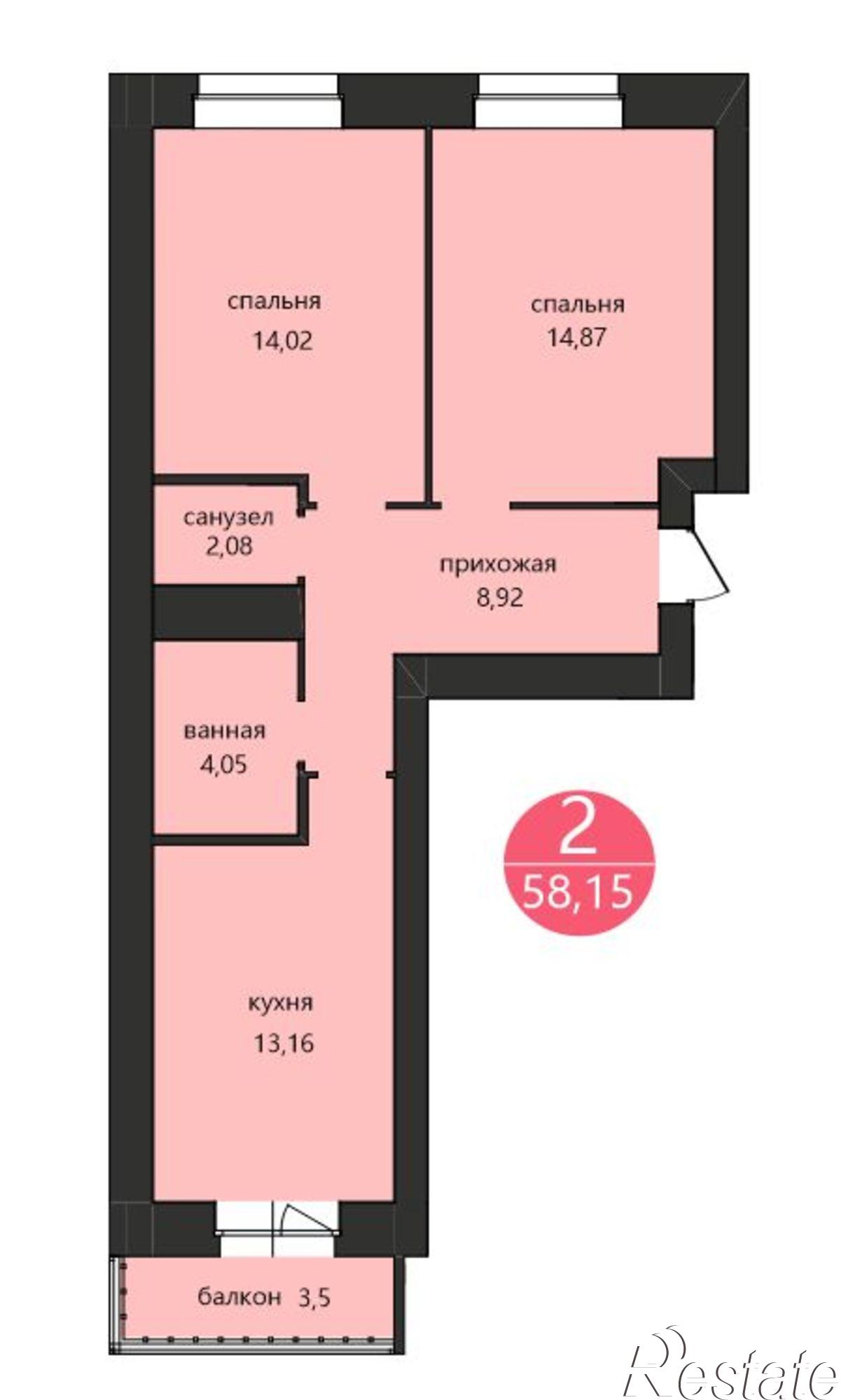 Купить квартиру за 7 390 000 рублей на 1-я Приволжская ул., 1