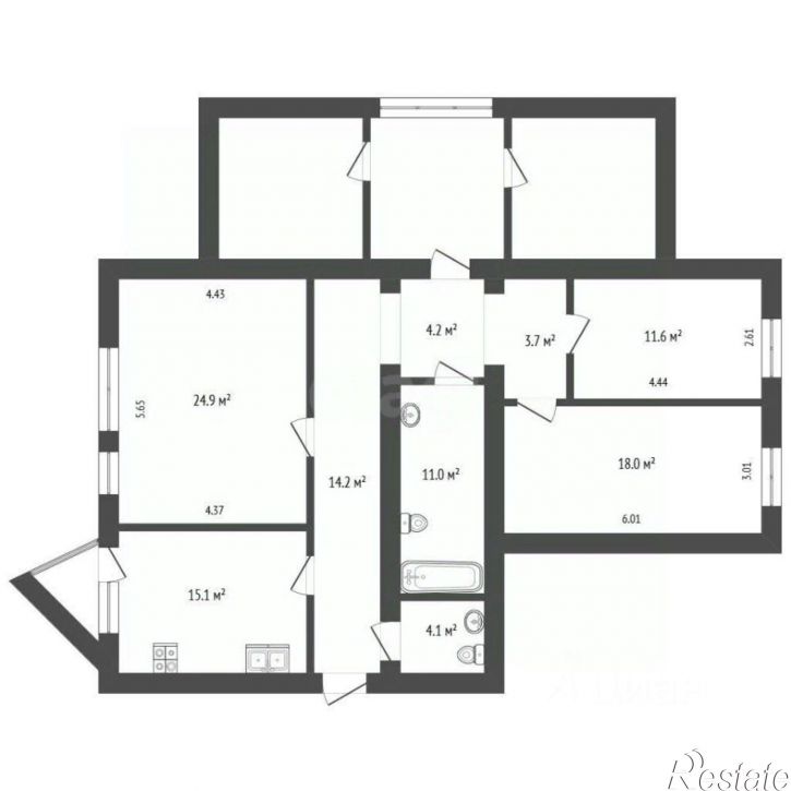 3-комн квартира ул Победы, 1/30,  д. 1/30