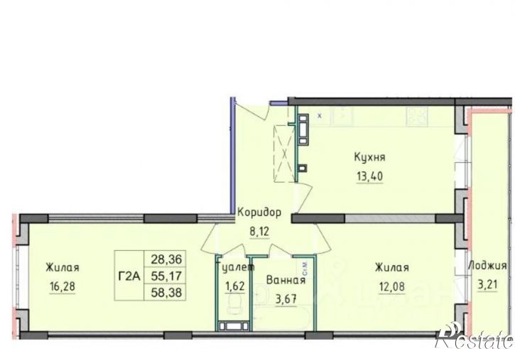 2-комн квартира Дядьковская улица, 30