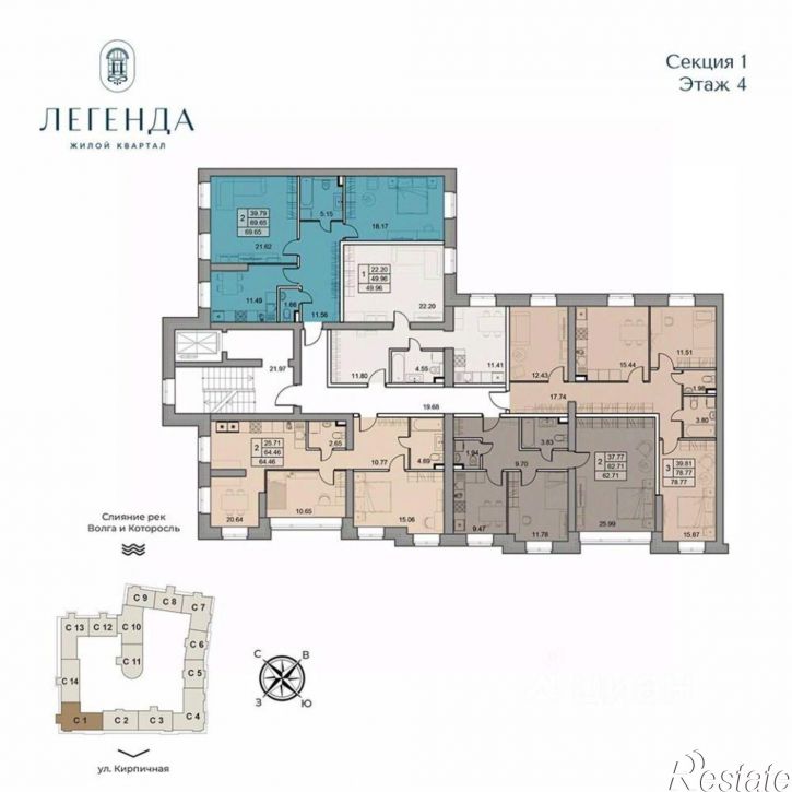 2-комн квартира в новом доме ул Златоустинская, 12а,  д. 12а