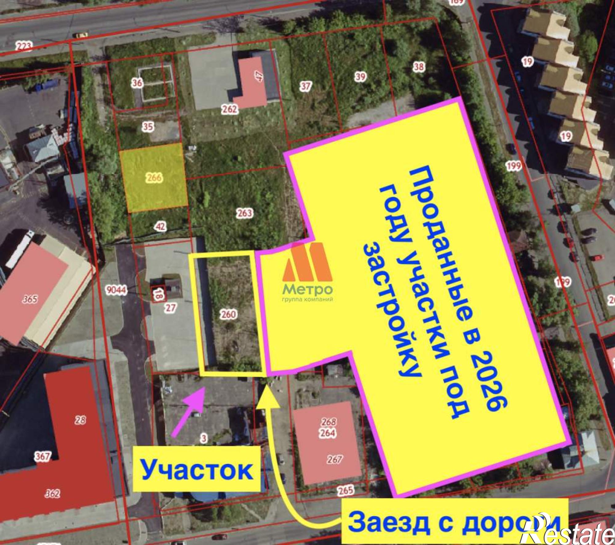 Купить землю, земельный участок за 15 000 000 рублей на Малая Пролетарская улица