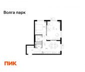 2-комн, 56 кв м, этаж 13/17 район Сокол, 1-й микрорайон, ЖК Волга Парк, 2В