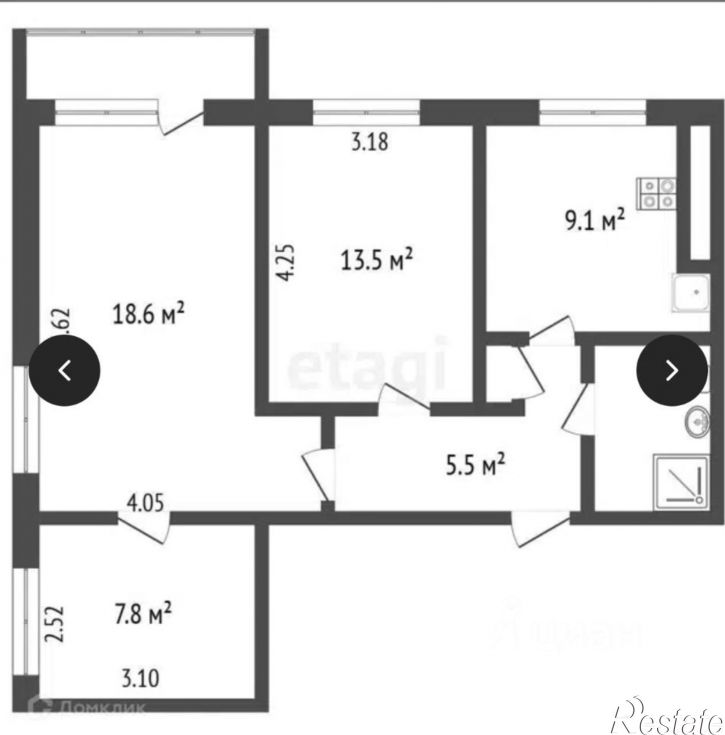 3-комн квартира пр-д Доброхотова, 10,  д. 10