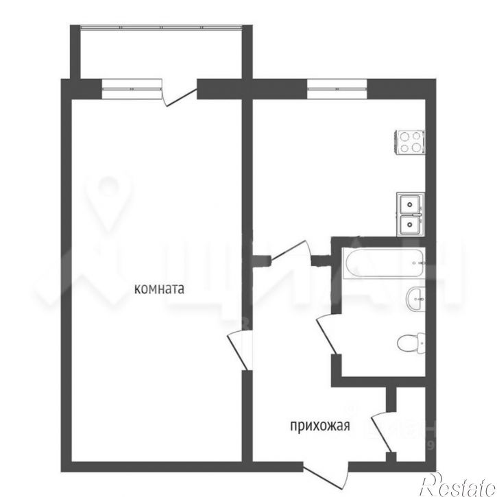 1-комн квартира ул Панина, 11,  д. 11