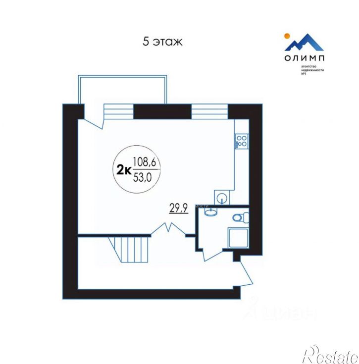 2-комн квартира ул 1-я Кольцова, 39,  д. 39