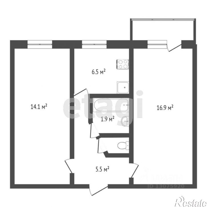 2-комн квартира ул 18 Марта, 6,  д. 6