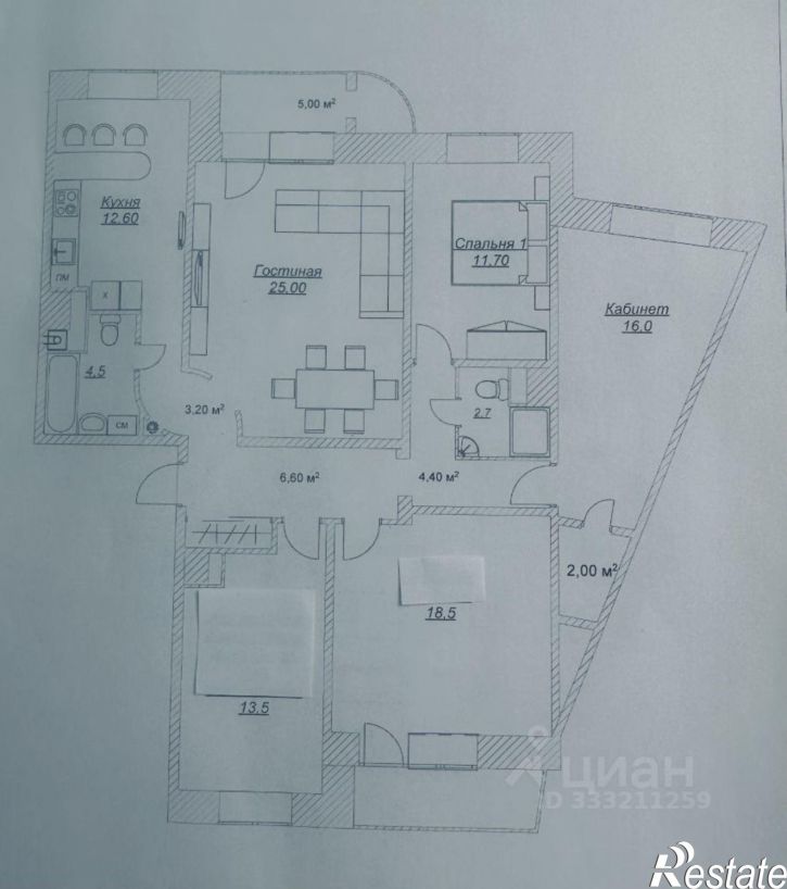5-комн квартира ул Панина, 5 2,  д. 5 2,  к. 2