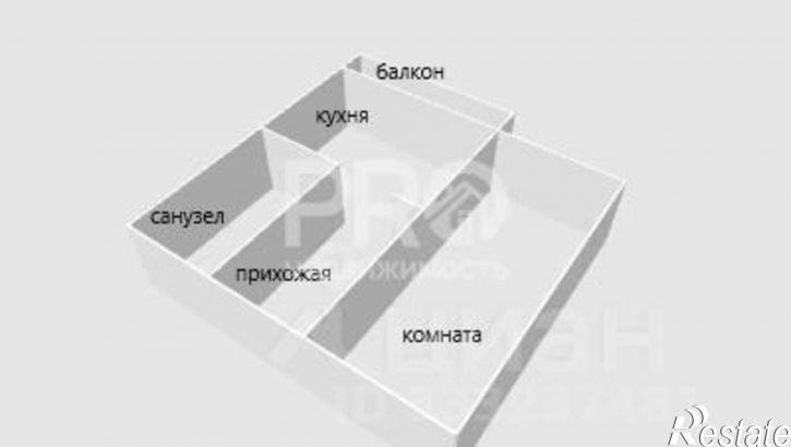 1-комн квартира ул Слепнева, 15,  д. 15
