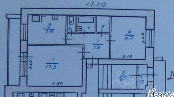 2-комн квартира Кучерской пер, 4,  д. 4