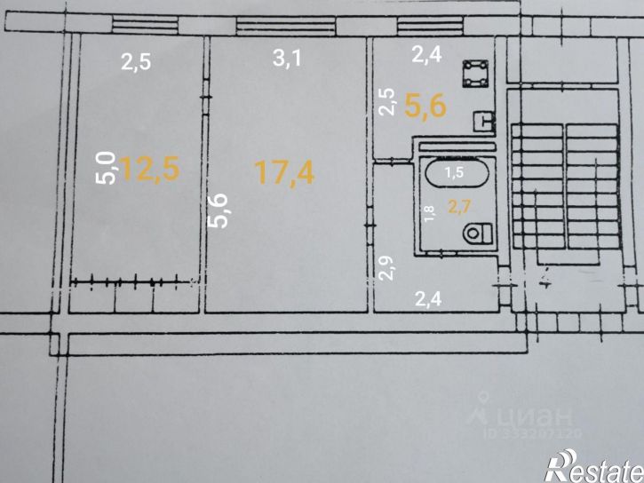 2-комн квартира ул Урицкого, 25,  д. 25