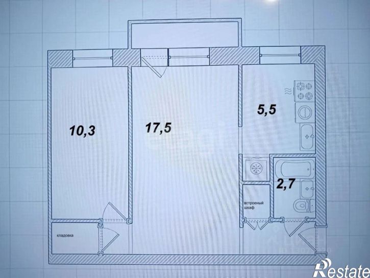 2-комн квартира ул Юности, 12,  д. 12