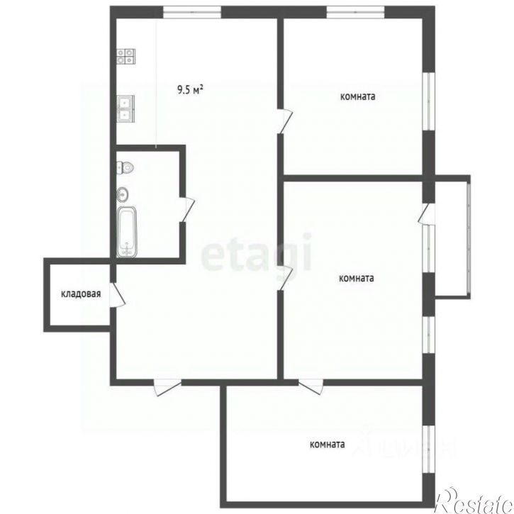 3-комн квартира ул Белинского, 37,  д. 37