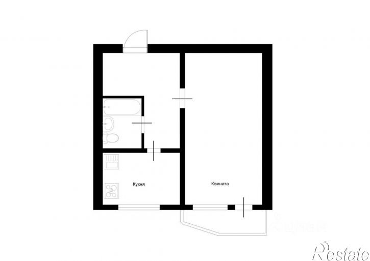 1-комн квартира Ленинградский пр-кт, 68 4,  д. 68 4,  к. 4