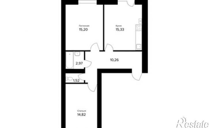 2-комн квартира улица Александра Додонова, 10