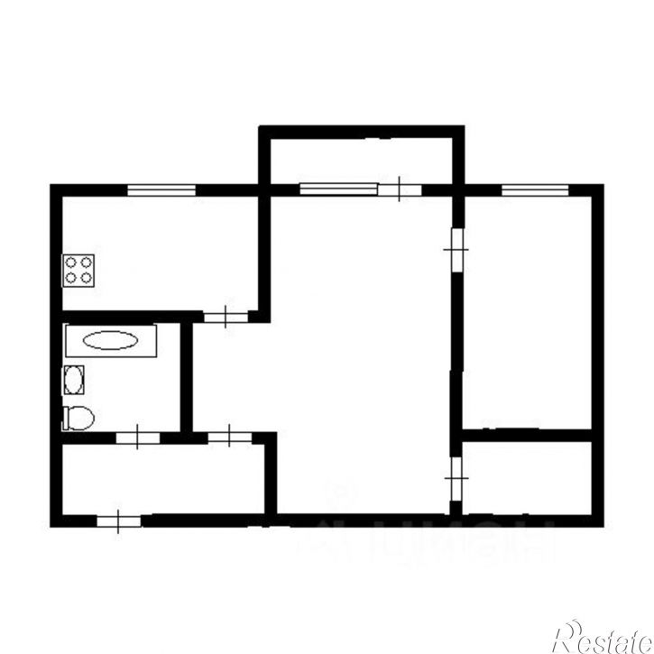 2-комн квартира улица Добрынина, 20А,  д. 20А