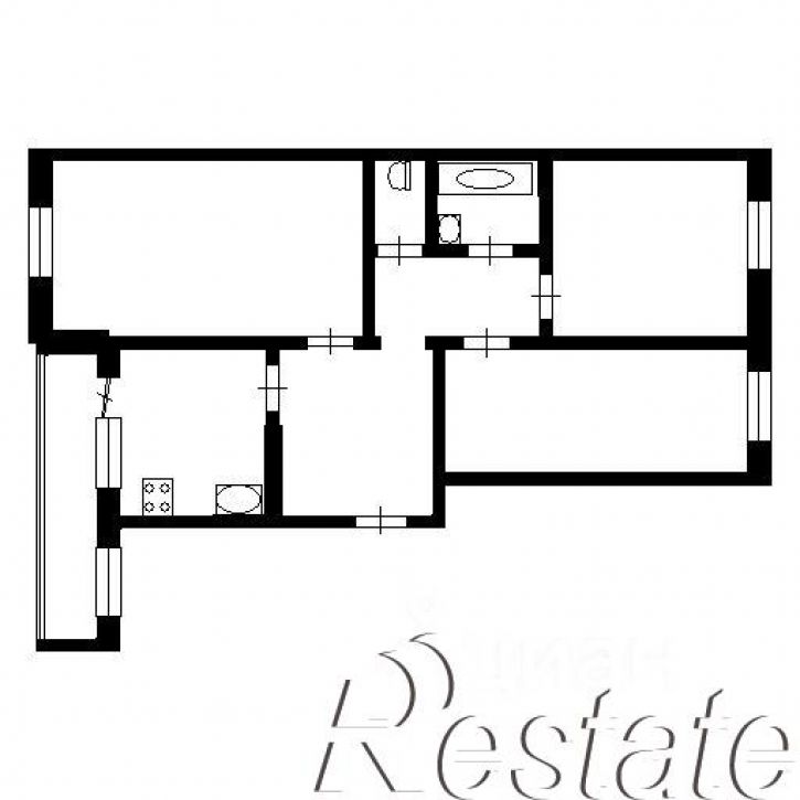 3-комн квартира Ленинградский проспект, 84/14,  д. 84/14